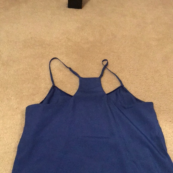 J crew blue chiffon tank - Picture 4 of 4